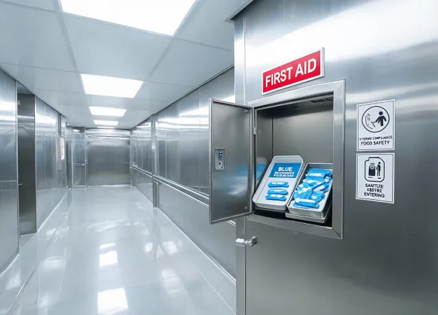 Food and pharma hygiene first aid station