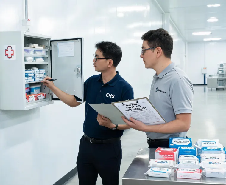 First aid kit audit service